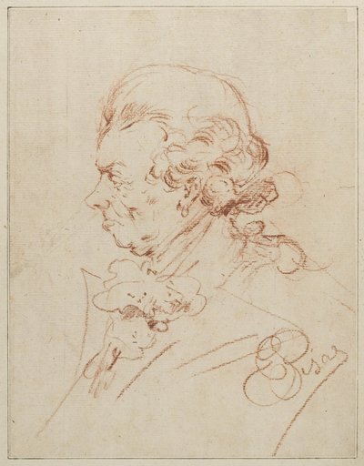 Estudio para retrato de un hombre de Unbekannt Unbekannt